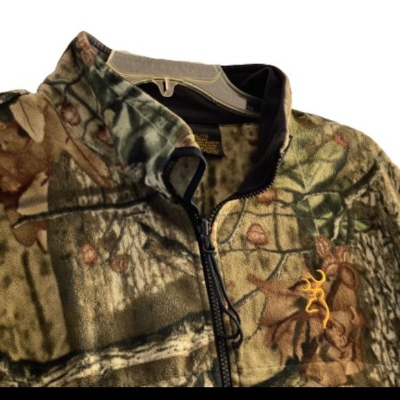 BROWNING WINDSTOPPER CAMO ZIPPER CLOSURE XCHANGE SYSTEM JACKET SE XL/TG - Picture 5 of 11